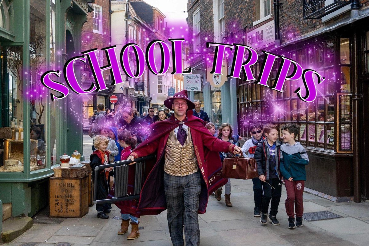 Two more school tours today, and I can’t wait to welcome on pupils and staff from @woodheysprimary! Find out more and book for your school at wizardwalkofyork.com 🏆 Winner Best of York 2024, @VisitYork 🏆 Winner Best Tour 2023 & 2024, @LittleVikingsUK @UKSchoolTrips