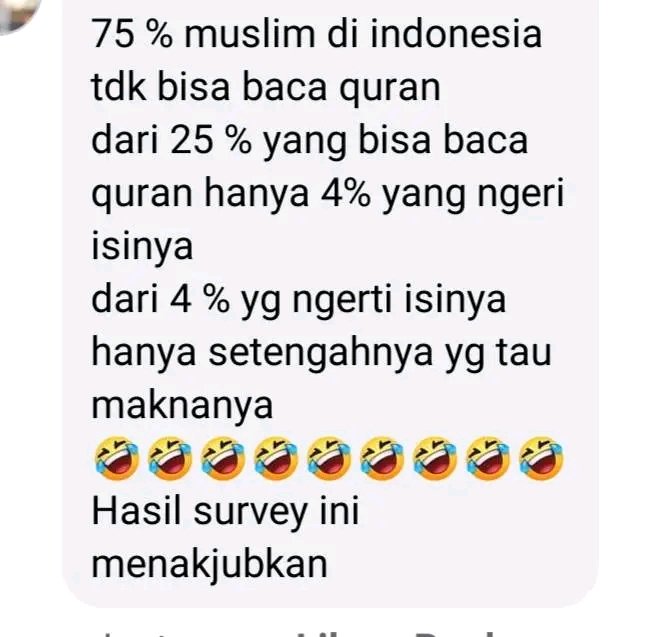Ini tragedi sangat mengerikan. Jadi teriakan dgn toa masjid itu pada ga tahu artinya ?