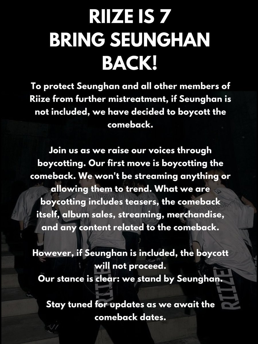 loveminusone's tweet photo. #BoycottSM
#NoSeunghanNoComeback
#BringBackSeunghan
#RIIZEIs7
#승한아_기다리고있어
#승한 #SEUNGHAN 
@RIIZE_official @SMTOWNGLOBAL https://t.co/8lsTELep27