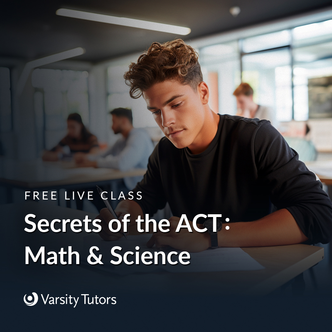 Brian Galvin is back with another StarCourse on the secrets of the ACT today! In this class you’ll learn valuable secrets for the ACT math and science sections. Last Chance to Register: bit.ly/3TjoVPD.