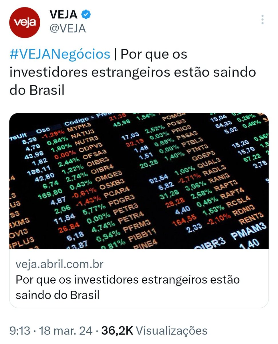 taoquei1's tweet photo. Mas me juraram que os milhões em viagens internacionais eram pra atrair investimento estrangeiro... fomos enganados?
Chocadaaaa 🥱 https://t.co/8imc7ugsH0
