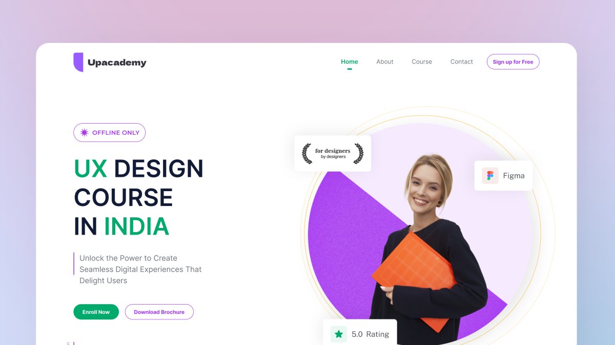 code_theorem's tweet image. Check out our latest landing page design for the UI/UX Academy.
-
-
#WebSiteDesigns #WebSiteDesigning #WebSiteContent #DesignResources #UserInterfaceDesign #UserInterface #LandingPageDesign
