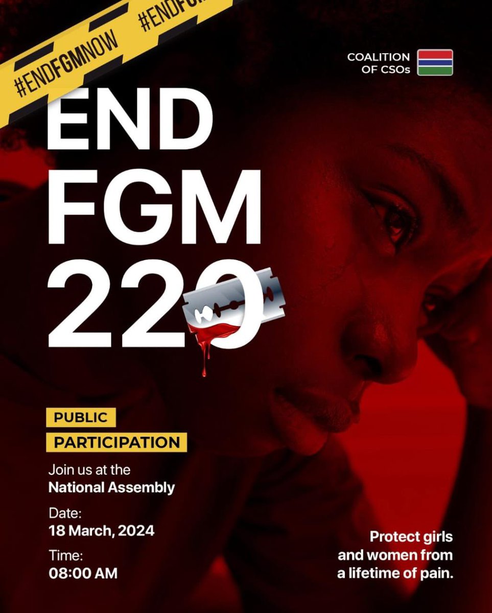 Assimiler nos parties génitales à de vulgaires morceaux de viande vise à nous déshumaniser et nous humilier ! 
L´objectif est très clair.
De tout coeur avec les gambiennes parce que cela nous concerne aussi !
#EndFGM
#EndFGM220
#DoNotRepealTheAntiFGMLaw