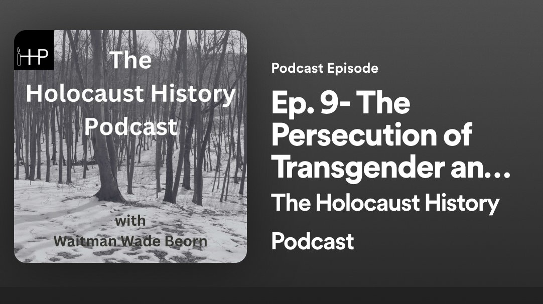 JenniferVEvans's tweet photo. A timely podcast on the persecution of LGBTQ people during the Third Reich and how it is being remembered (and misremembered) today. Featuring Prof. Laurie Marhoefer and @waitmanb 

https://t.co/2DXaAit0iL https://t.co/B6sGGZJObj