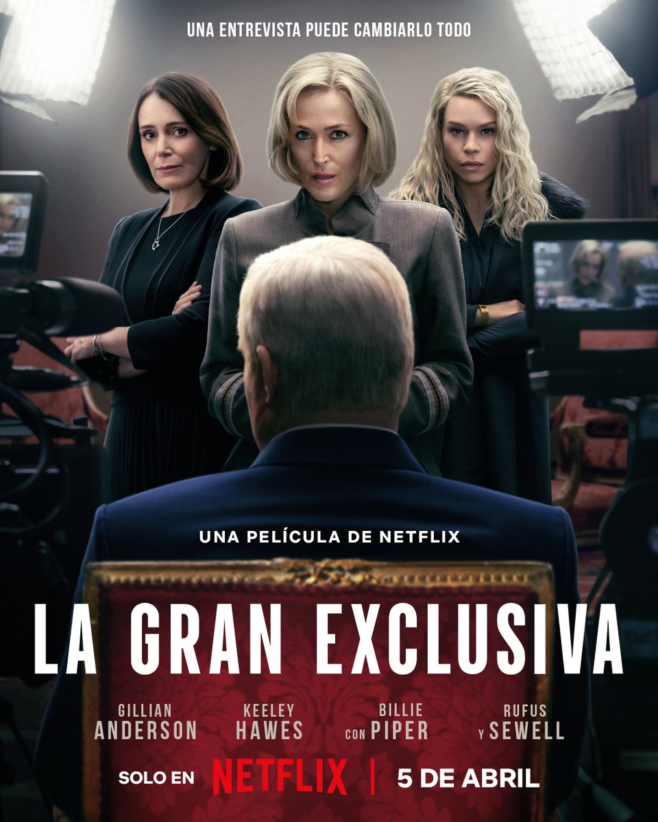 NetflixLAT's tweet photo. Una nueva perspectiva de la impactante entrevista al Príncipe Andrés.
'La gran exclusiva', llega a Netflix el 5 de abril. https://t.co/G1I3WwXTIv