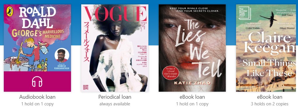 Our schools and libraries may be closed - but borrowing and reading continue thanks to our Sora Digital Library service. Below is a small selection of the #eBooks, #Audiobooks & #Magazines borrowed so far today #JCSPdigital #SchoolLibrariesMatter