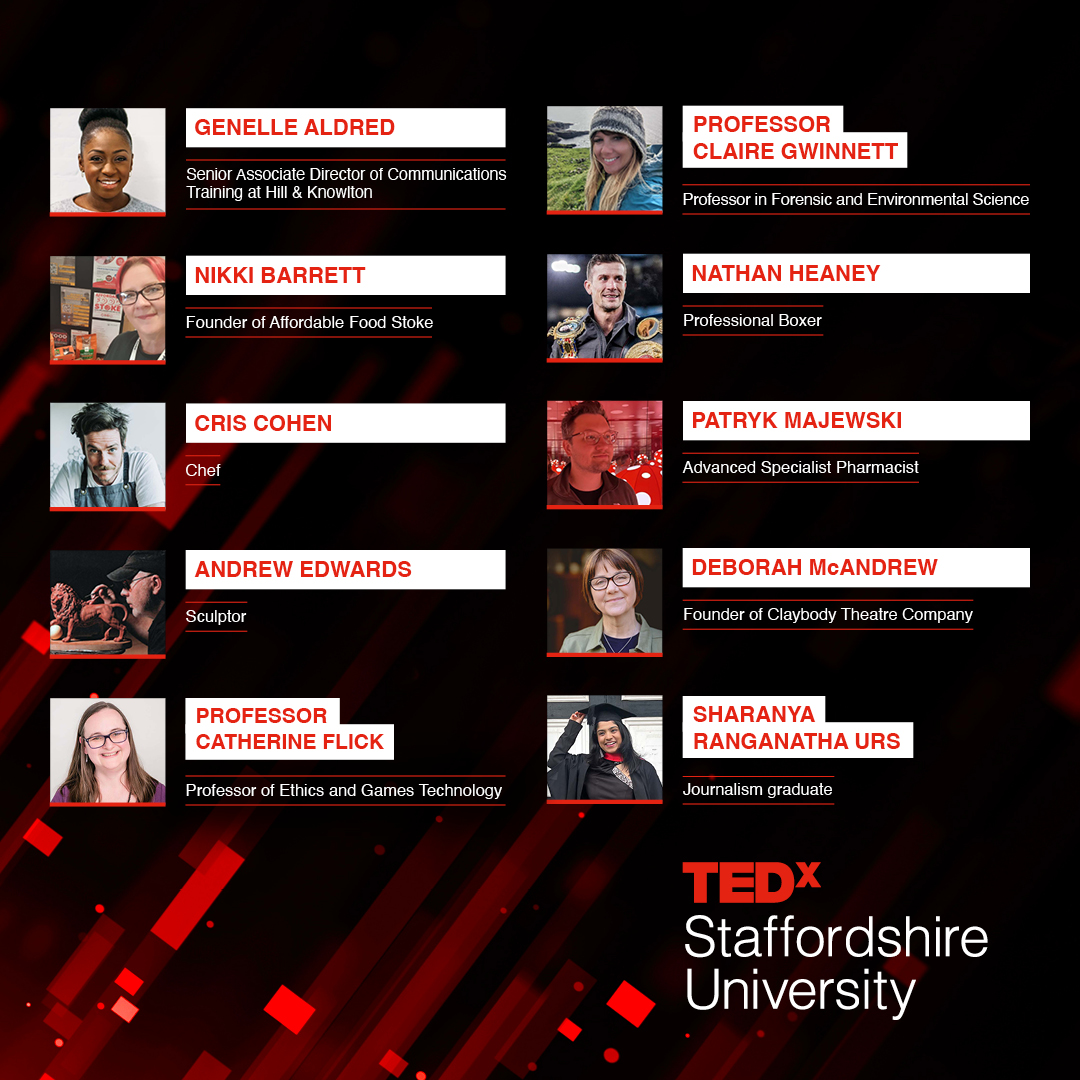 The stage is set for our @TEDxStaffsUni speakers of 2024’s ‘Back to the Future’ event. The line-up includes influential and inspiring voices of Staffordshire and Stoke-on-Trent. 👇 🔗 Read more: bit.ly/49Ndmr7