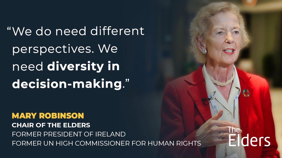 On the @usatoday The Excerpt podcast, Mary Robinson reflects on the importance of women’s leadership and inclusive decision-making as critical to tackling the #ClimateCrisis and achieving a safer, fairer world for all. Listen here via Spotify: open.spotify.com/episode/3mS3cP…