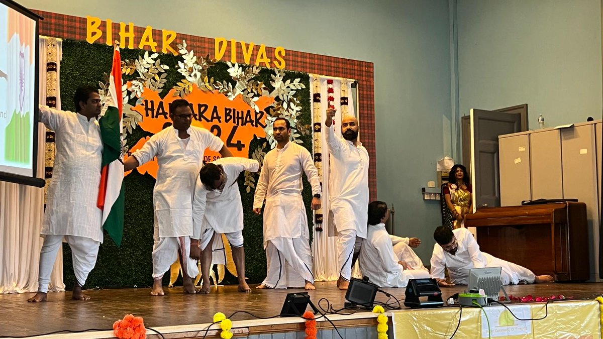 IndiaInScotland's tweet photo. Vice Consul @AKChaudhary_IND attended the Bihar Diwas celebration organised by Bihari Community of Scotland in Edinburgh. The event was attended by a large number of community members as well as friends of India. @VDoraiswami @sujitjoyghosh https://t.co/BkS7N34btY