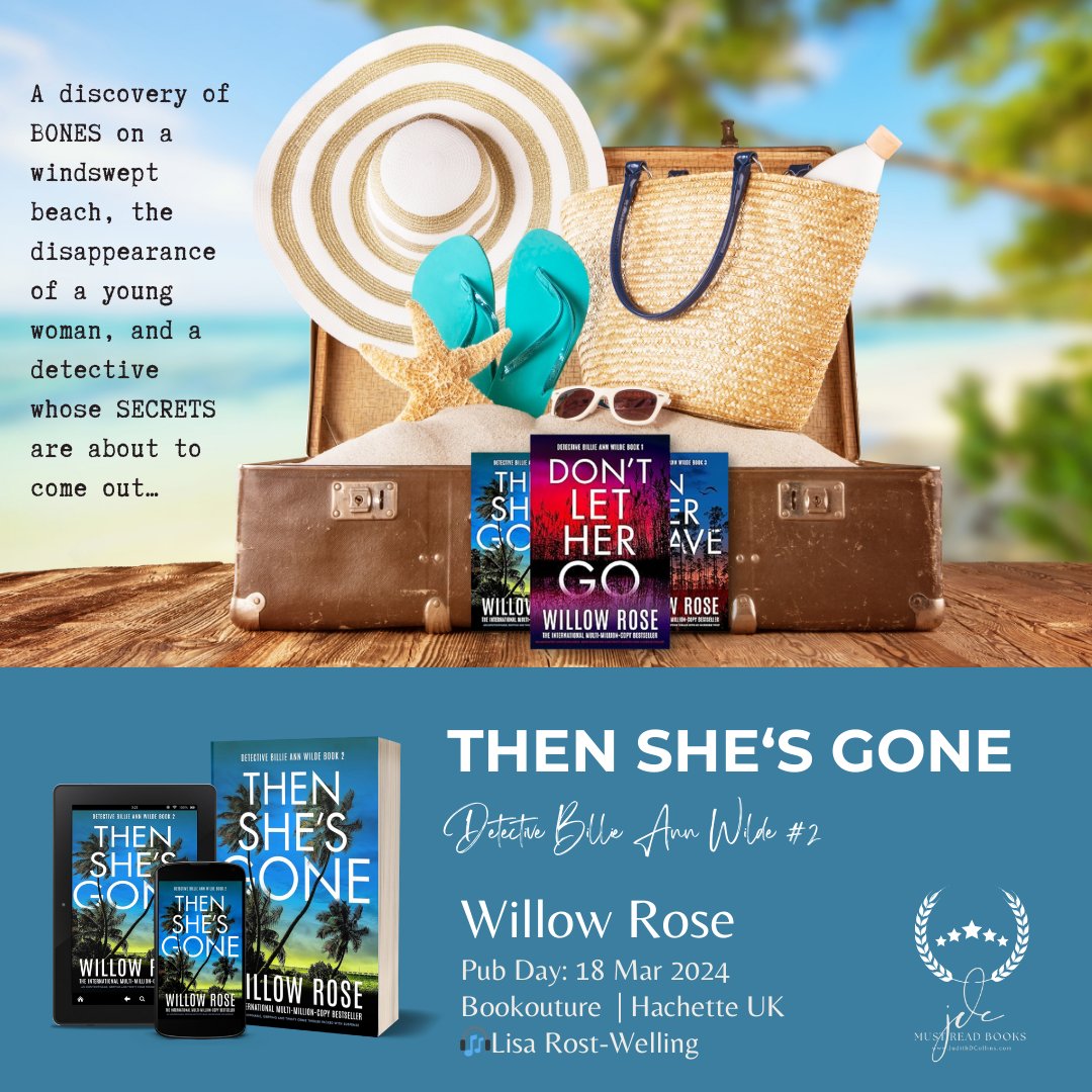 Happy Pub Day! 5 Stars bit.ly/ThenShesGoneJDC 'Gritty, intelligent, edgy, twisty, electrifying! Three storylines converge in this intense #ThenShesGone must-read #DetBillieAnnWilder Whodunit! A favorite crime thriller series.' #bookreview @MadamWillowRose @bookouture