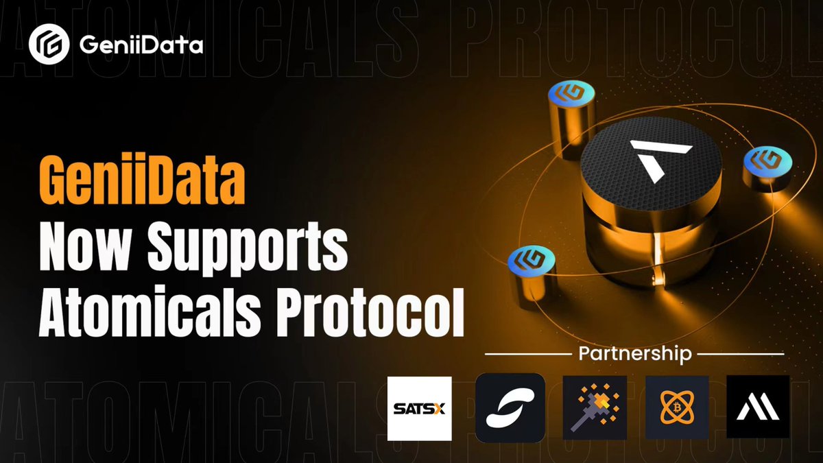 GeniiData's tweet image. GeniiData is excited to announce our support for the Atomicals Protocol @atomicalsxyz through GeniiMap and Profile Asset Management. We&apos;re proud to collaborate with some of the leading creators within the Atomicals ecosystem!
📸A snapshot is scheduled today for addresses that…