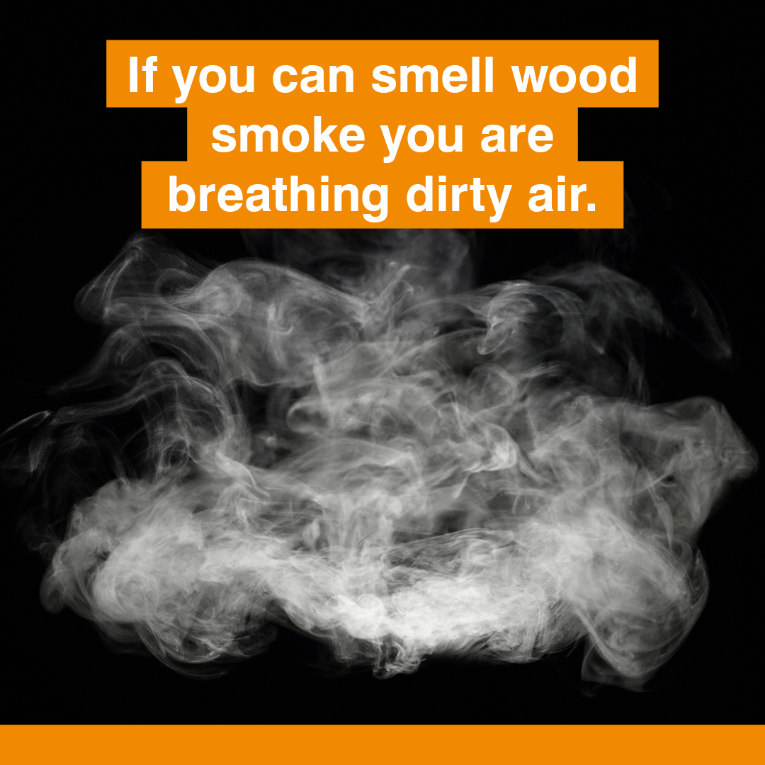 Sometimes you can't see it but you can smell it. If you rely on burning wood for warmth, please get in touch. We'll do all we can to help you find a cleaner solution 🏡 #woodburning #airquality