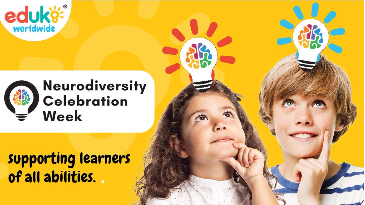 Celebrating beautifully diverse minds: Neurodiversity Week eduk8worldwide.com/blogs/news/cel…  #NeurodiversityCelebrationWeek