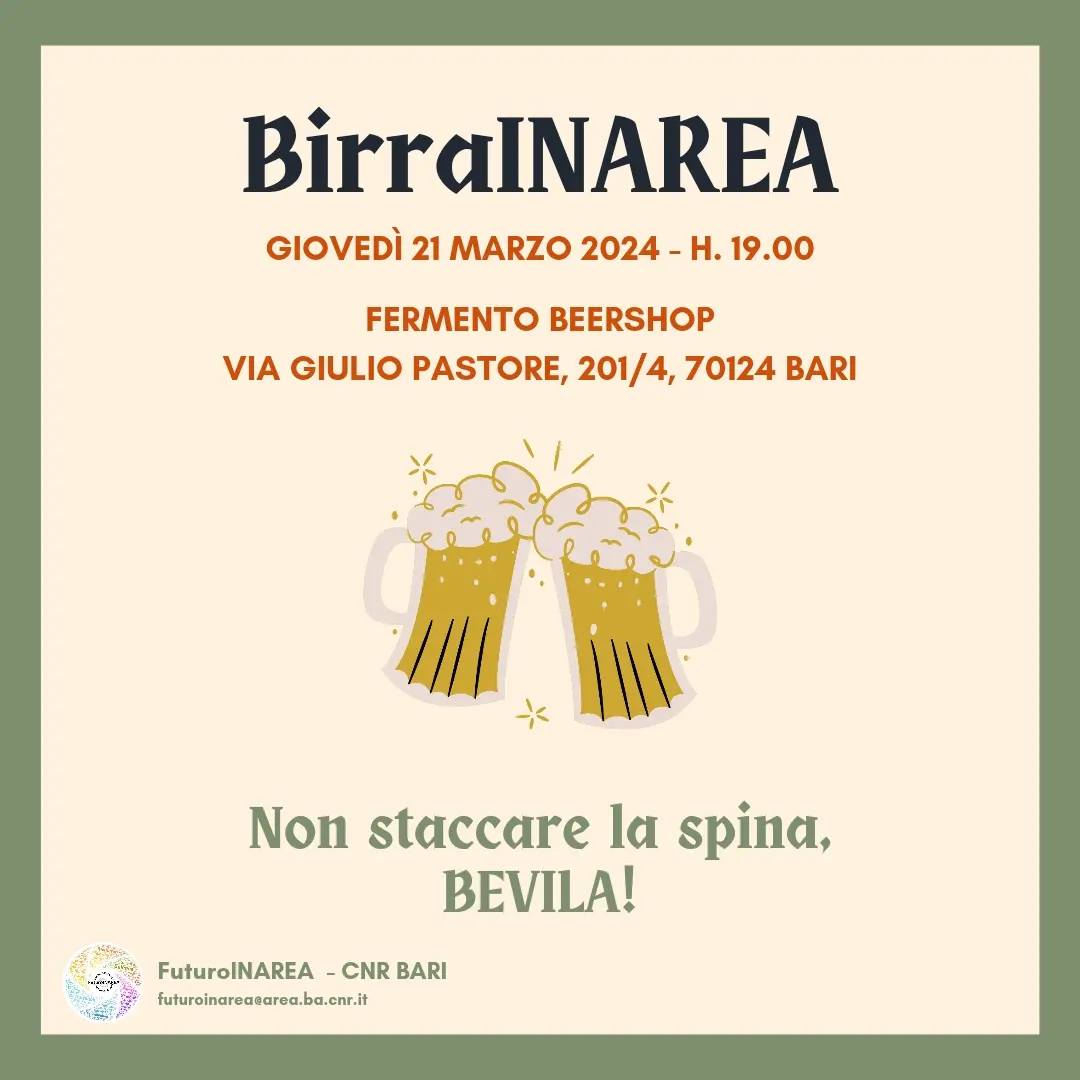 Futuro_InArea's tweet photo. Si avvicina una nuova serata all' insegna della conoscenza e della buona birra🍻@Futuro_InArea vi aspetta giovedì 21 marzo alle ore 19 📌via Giulio Pastore 201/4-Bari @fermentobeershopbari🫂evento senza prenotazione rivolto a tutto il personale del CNR di Bari @CNRsocial_ https://t.co/IVPkMFBZg2