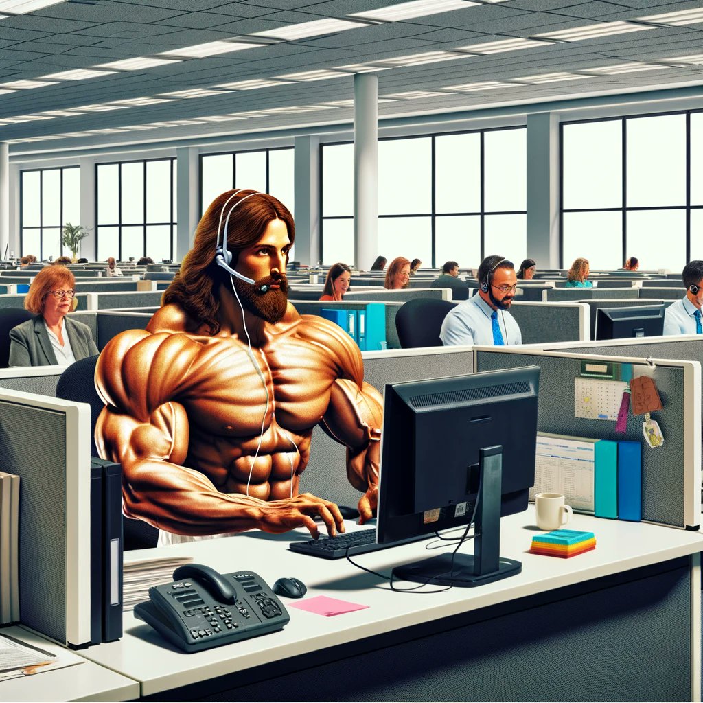 If Jesus worked for a company, he would always be the hardest worker in the room. Be like Jesus.
