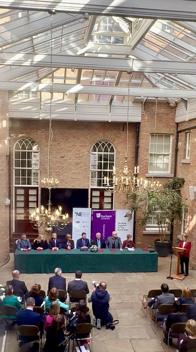 Honoured that @StChadsDurham/ @durham_uni was chosen to host today’s historic North East Authority trailblazer devolution deal. An important moment for the region; a sense of optimism & determination to work together for the common good.