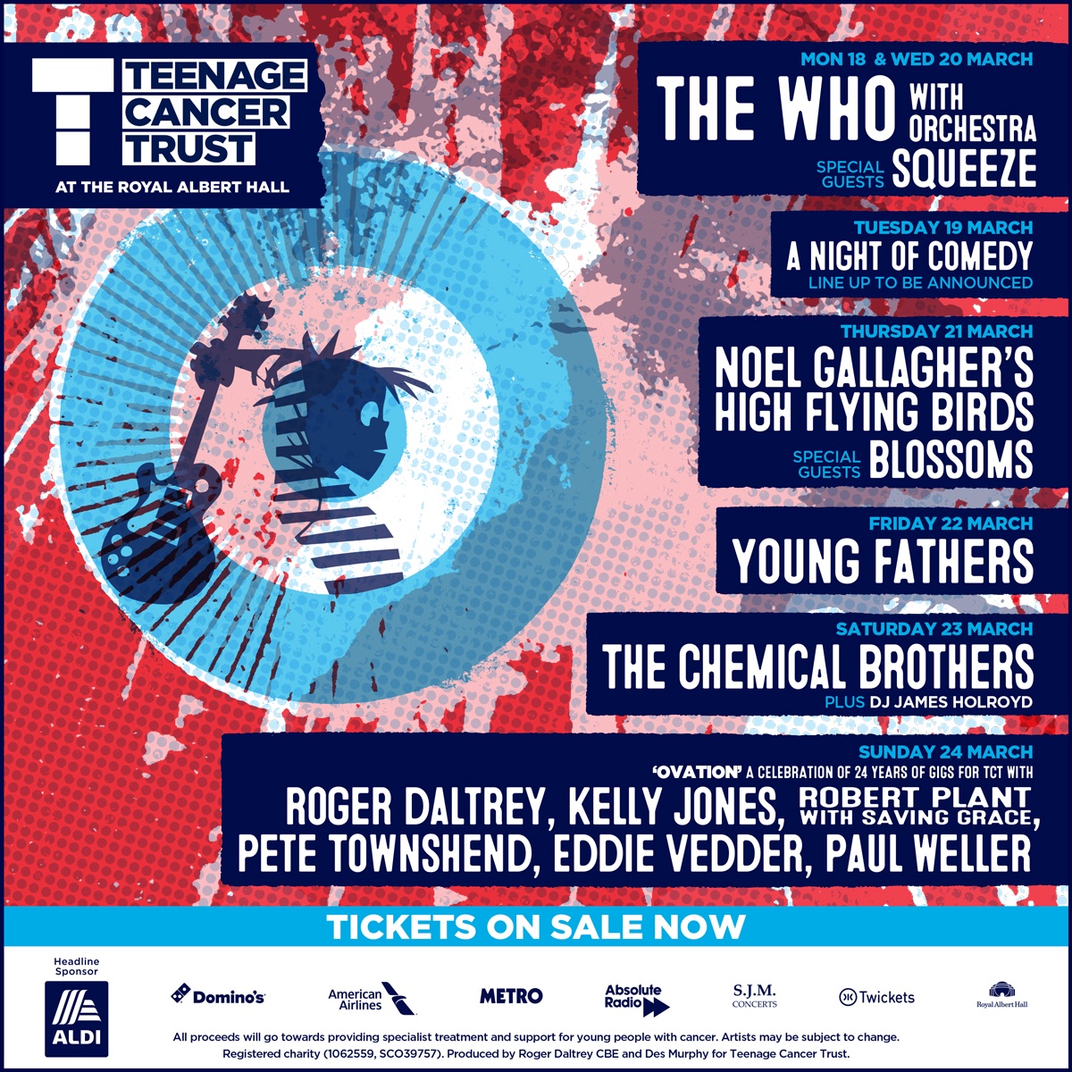 Hold tight London! The Chemical Brothers return this Saturday, performing live for <a href="/TeenageCancer/">Teenage Cancer Trust</a>’s #TeenageCancerGigs at <a href="/RoyalAlbertHall/">Royal Albert Hall</a>. ❤️ teenagecancertrust.org/gigs Plus DJ James Holroyd. #chemicalbrotherslive #thechemicalbrothers