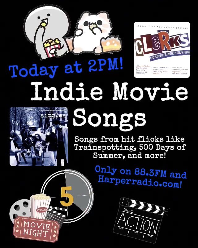 If you haven’t seen these amazing movies yet, these songs will make you watch ‘em immediately! Don’t miss today’s episode of Brandon Saam on air, today at 2 PM! @HarperRadio