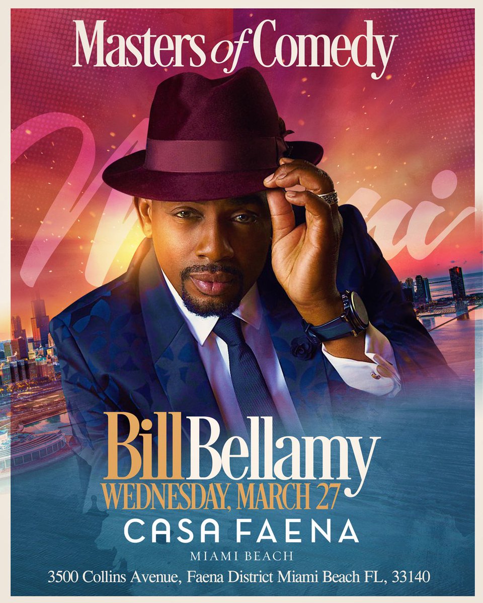 #Miami #SouthBeach @BILLBELLAMY LIVE! ONE NIGHT ONLY! @FaenaMiami 2 Shows! GET YOUR TABLES RESERVED NOW!! faena.com/miami-beach/th…