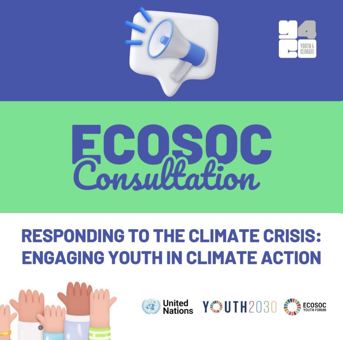 🌍 Ahead of the #ECOSOC Youth Forum, make your voice heard on #ClimateAction #SDG13. 🗣️ Engage in discussions by joining the consultation on the #Youth4Climate platform. 👩🏾‍💻 Dive into fostering intergenerational equity in climate action and finance: community.youth4climate.info/group/7/discus… 💬 💪🏾