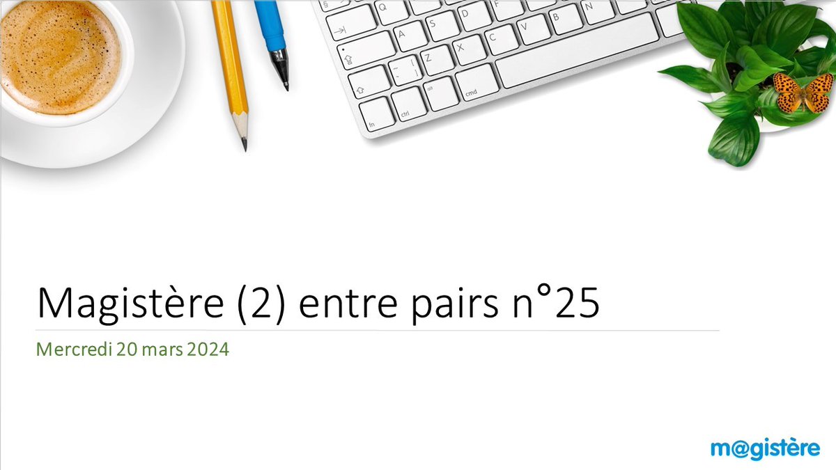 Assistez à une présentation du gabarit "Hybrider en un seul clic ou presque" adapté pour faciliter la migration vers #magistère2, proposée par le réseau national.

🗓 RDV le 22 mars de 14h30 à 15h pour ce #magistère entre pairs !

👉 magistere.education.fr/dgesco/mod/big…