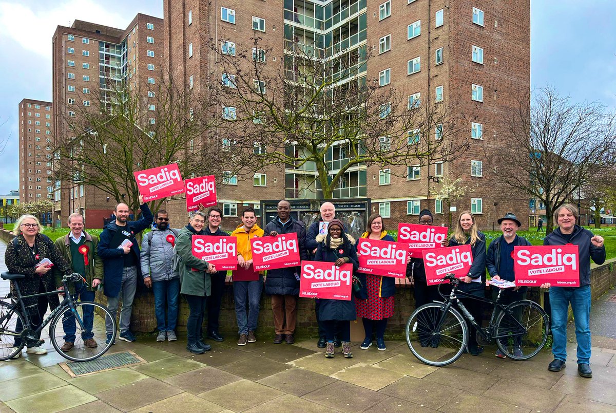 Semakaleng's tweet photo. Huge thanks to @SouthHackneyLab and @HackneyNorthLab for kicking off our campaign to re-elect @SadiqKhan Labour mayor of London in style, and great to be joined by @Meg_HillierMPand @carowoodley ! We’ll be out every day, speaking to residents to vote for an historic third term. https://t.co/eqzbcj60MG