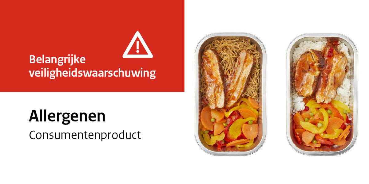 Veiligheidswaarschuwing Uit de keuken van PLUS Babi pangang met fijne mie 450 gram en Uit de keuken van PLUS Babi pangang met witte rijst 450 gram #sesamallergie. PLUS waarschuwt voor deze producten, bevatten groentemix die sesamolie bevat. 
plus.nl/organisatie/ni…