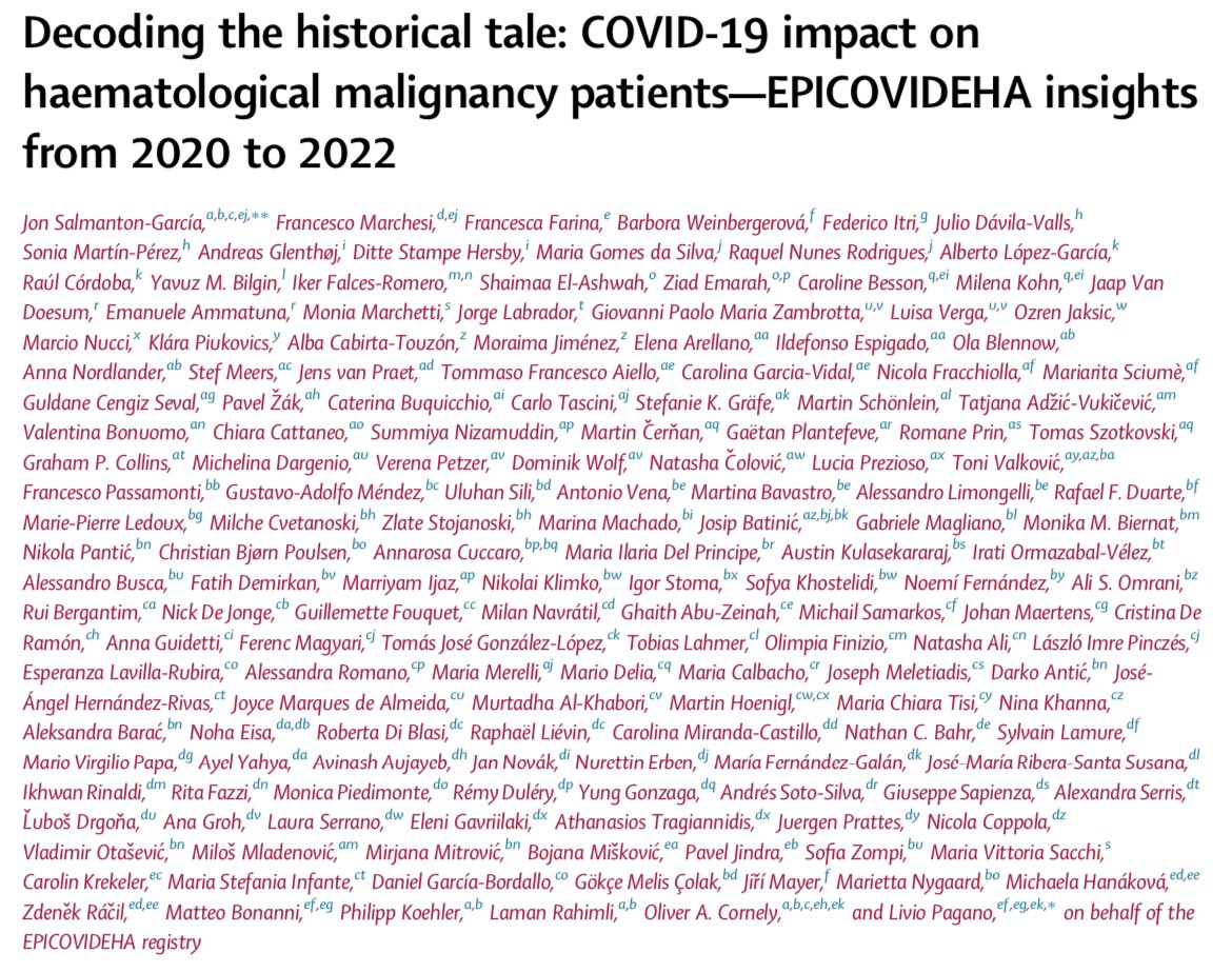 RemyDulery's tweet photo. Despite medical advances, haematological malignancy patients are still at high risk for severe #COVID19.
Understanding their risk factors is crucial.
This study also emphasizes the importance of vaccination and early interventions. 💉💪🦠

ARTICLE👉 https://t.co/wRwLzRXWHf https://t.co/iMhpLz3krj