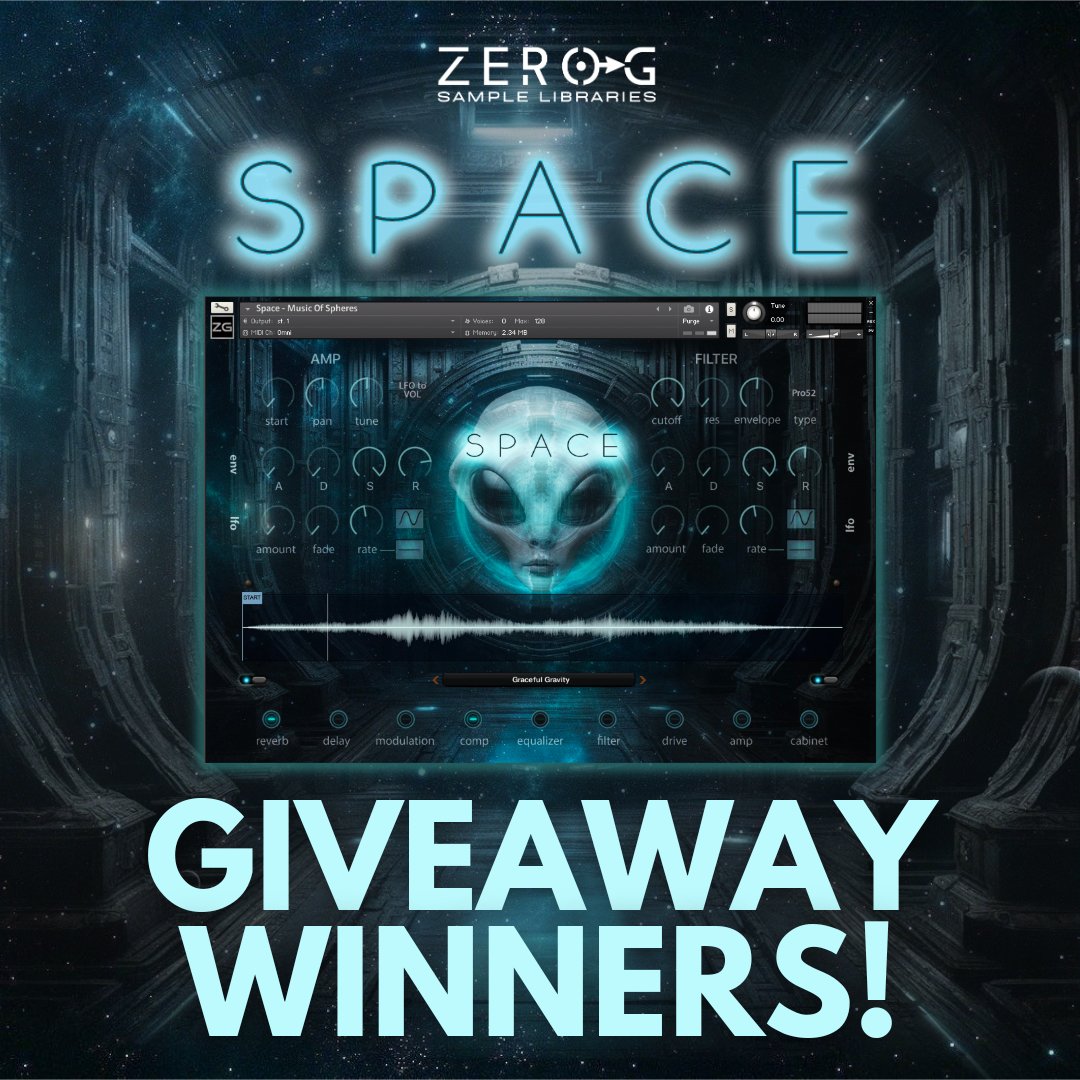Zero-G Space Giveaway Winners have been selected! Congratulations to Dave, Ryan and Frank, you'll be contacted shortly to receive your copies of Space!

20% off intro offer for Space is still available until 26th March 2024!

👉 zero-g.co.uk/products/space