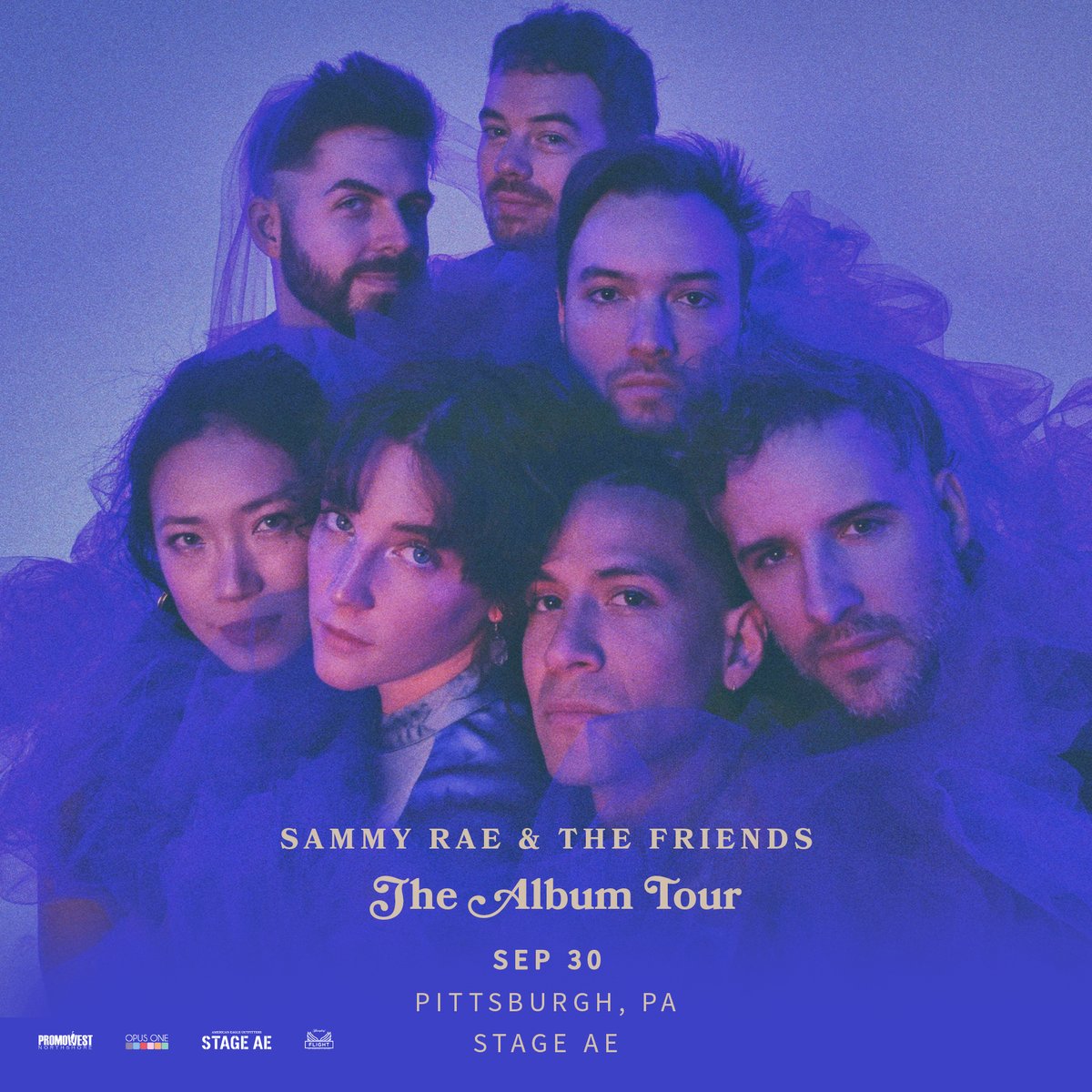 📣🗓 NEW SHOW 🗓📣 Presented by @opusoneprod & #PromowestNorthShore @Stage_AE | 09/30 | @SammyRaeMusic & #TheFriends #TheAlbumTour! 🎟 On Sale 03/22 10AM via: tinyurl.com/5xmdy4kn #opusonepgh #promowestpgh #pittsburgh #sammyraeandthefriends #stageae