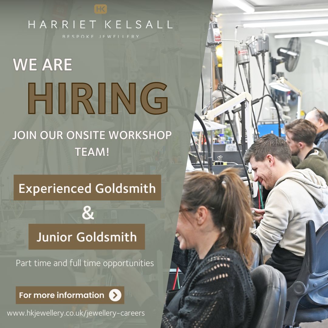 We Are Hiring!
Are you a Goldsmith looking for your next exciting role? We have two new opportunities to join our North Hertfordshire, onsite workshop as an Experienced Goldsmith and a Junior Goldsmith.
hkjewellery.co.uk/jewellery-care…
#jewellerycareers #Goldsmiths #JuniorGoldsmith