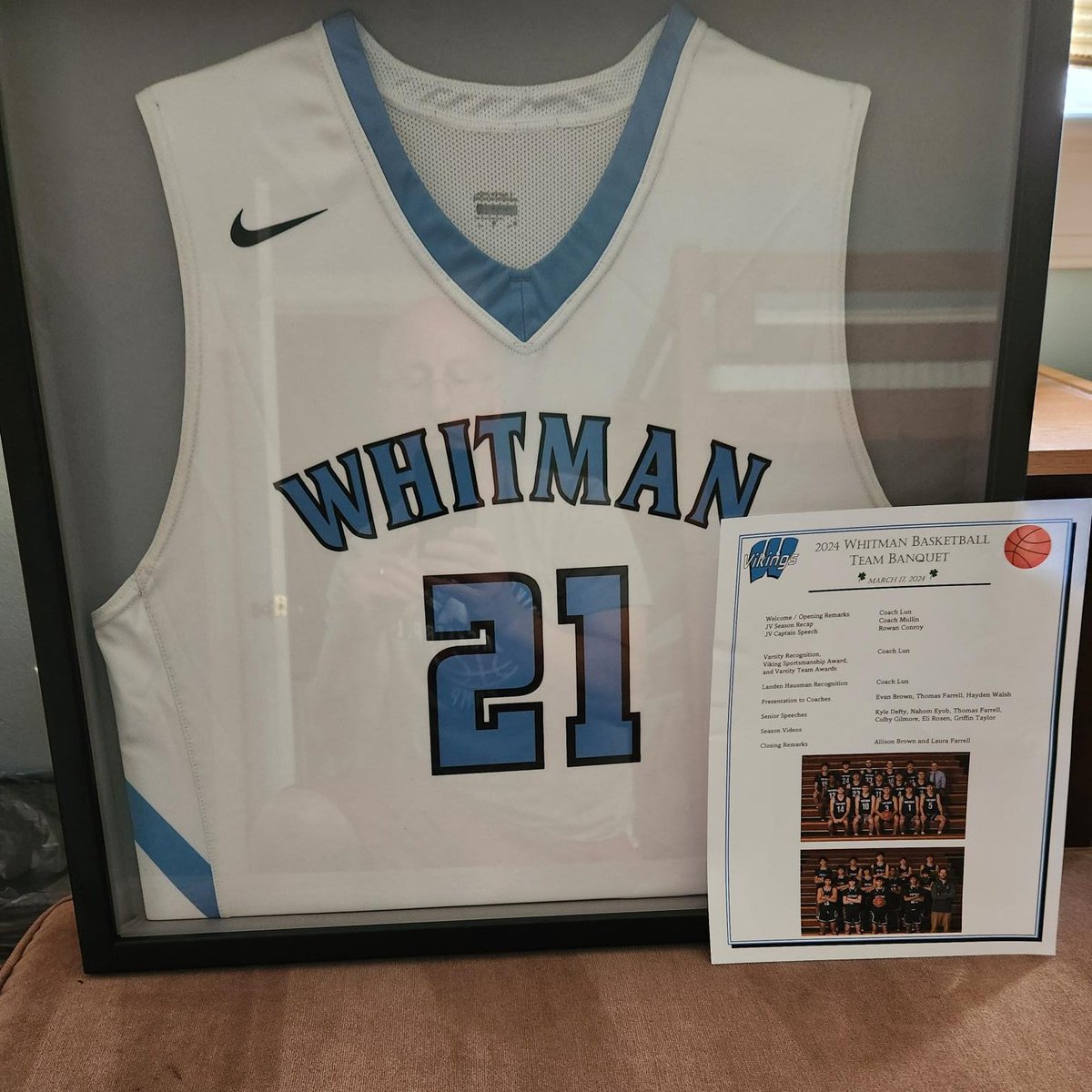Thank you to <a href="/WhitmanBB/">Chris Lun</a> for honoring my brother at the team's banquet.  He would have been part of the team's senior class.  After a successful season with a regional title and a run to the state championship game, remembering Landen was done with compassion.  #FentanylAwareness