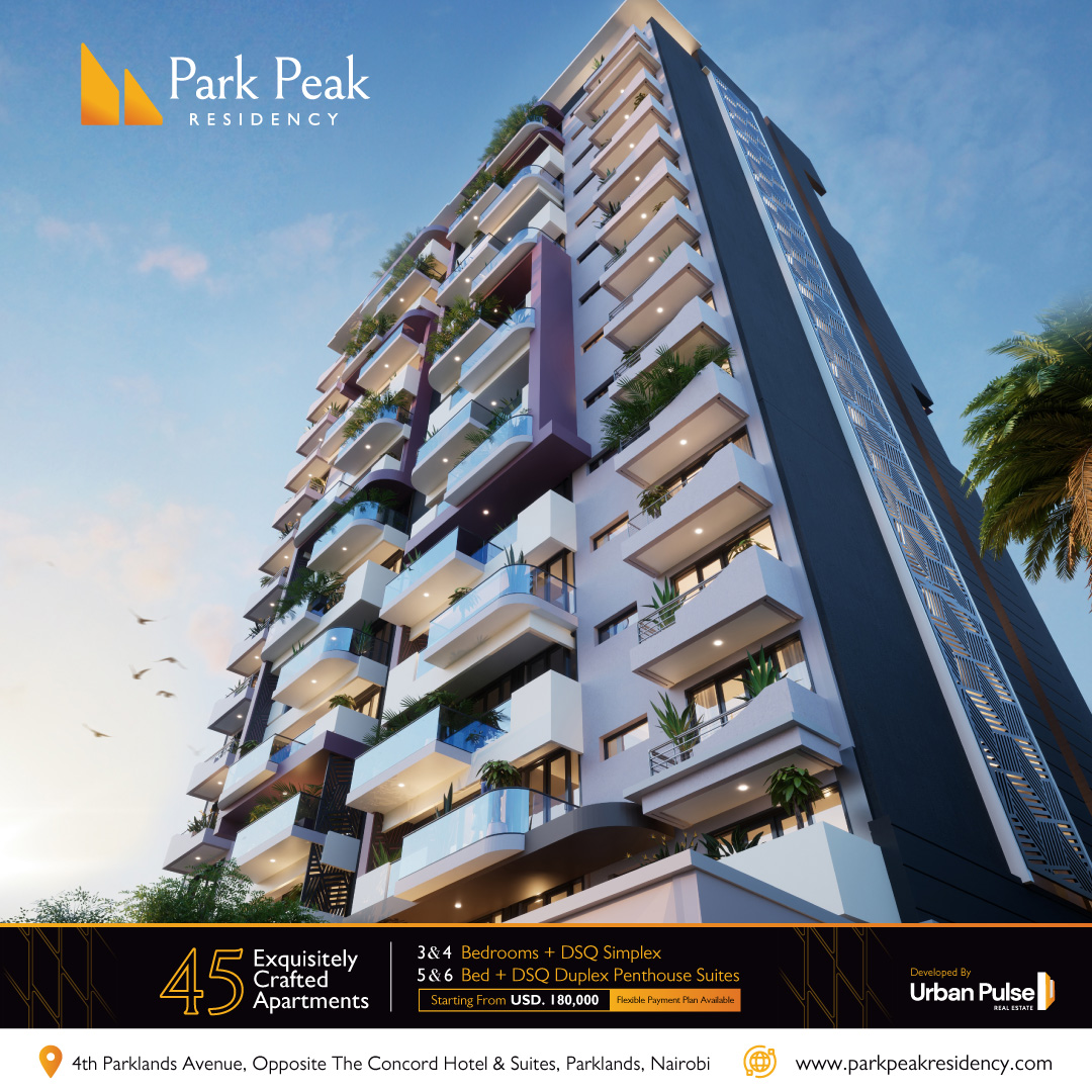 Exclusivity is the word that best describes #ParkPeakResidency. With ONLY 45 units, our project provides buyers with a lifestyle that beautifully balances the vibrancy of city living with the warmth of a tight-knit community.✨ 🏡3 & 4 Bed + DSQ 📞0745 444 111 #urbanpulse #UPRE