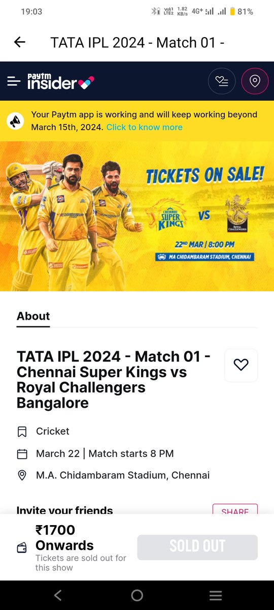 #paytminsider #ipltickets #CSKvsRCB #csktickets  after 6 hours waiting I was cheated