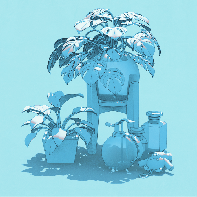 「closed mouth flower pot」 illustration images(Latest)