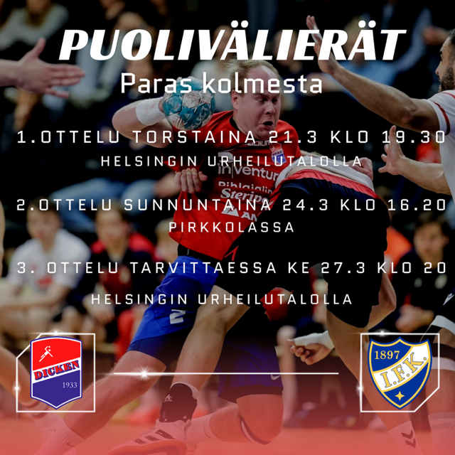 Playoffit käyntiin! dicken.fi/index.php/herr… #käsipallo #handboll