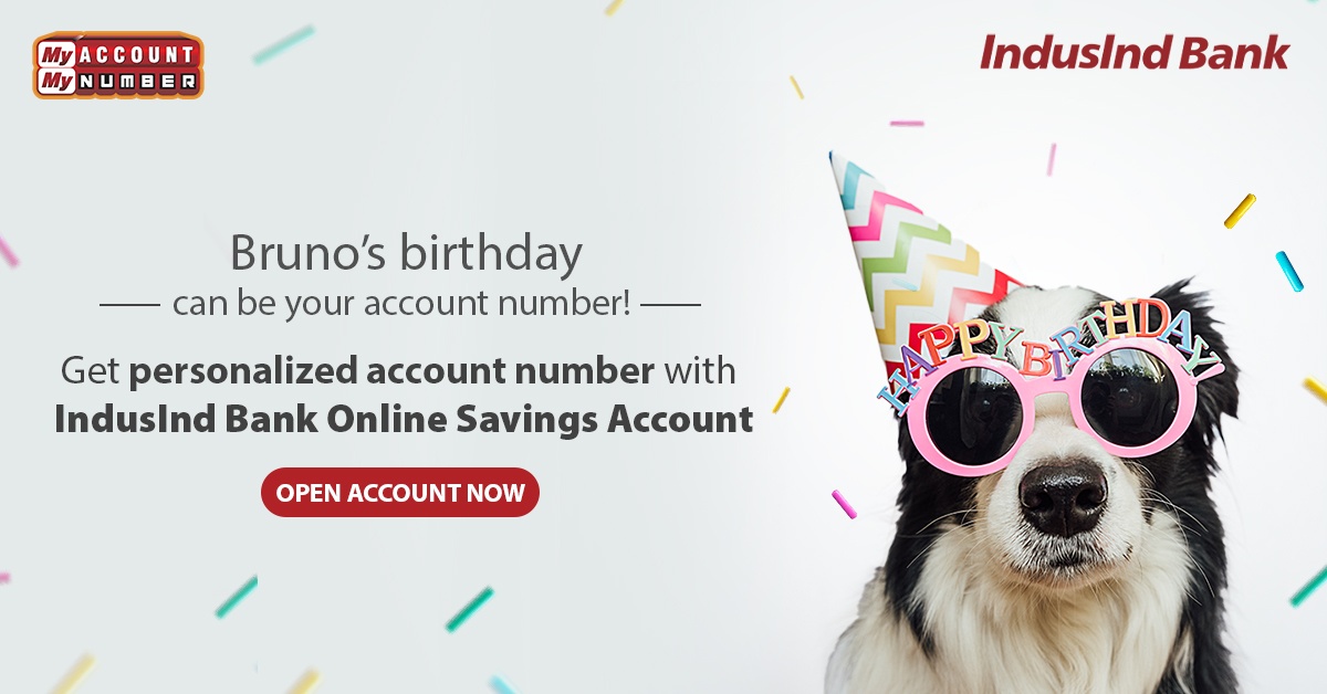 MyIndusIndBank's tweet photo. Make your savings account uniquely yours. Open IndusInd Bank Online Savings Account and pick an account number of your choice - be it a lucky number, or a birth date. 

Open Account NOW: https://t.co/ypfH0d7YLN 

#IndusIndBank #SavingsAccount #Secure #MAMN #MyAccountMyNumber https://t.co/8J0mkruYZW