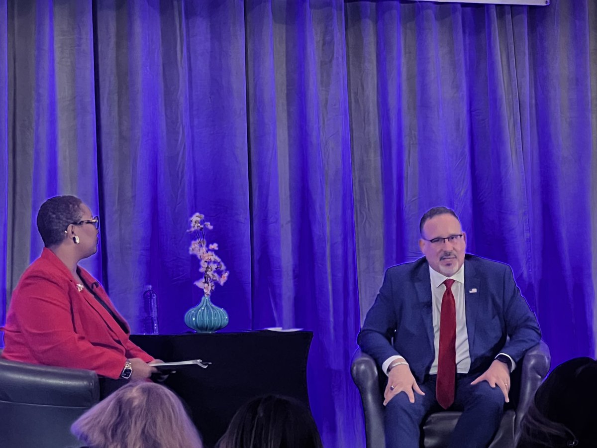 Currently enjoying this morning’s  conversation with <a href="/SecCardona/">Secretary Miguel Cardona</a> 

“There’s treasure in our classrooms and we have to see our students as assets…”

#TRIOWorks #COEPS2024