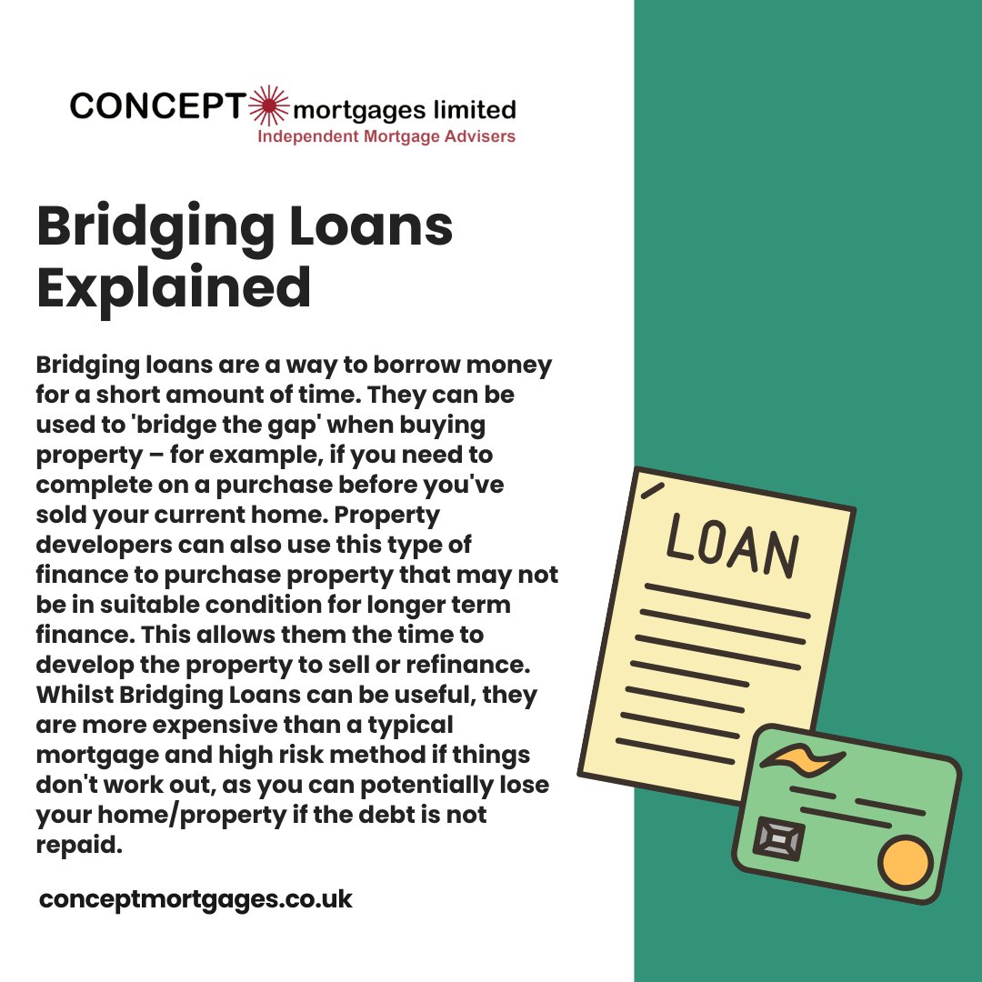 What is meant by bridging loans?

Contact us today on 0151 342 3084 or visit concept-mortgages.co.uk for more information.

#mortgage #mortgageadvisors #mortgageadvice #Bridgingloans