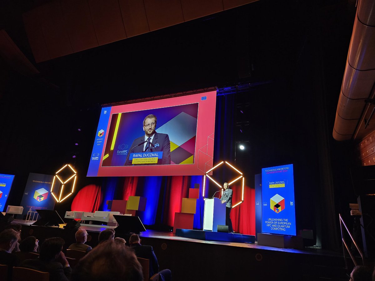 EuroHyPerCon's tweet photo. #EuroHPCSummit2024 started with a set of welcomes and intros from local government, DG CNECT and @EuroHPC_JU GB chair, exec director and strategy /governance. @EuroHyPerCon is present &amp; will be presenting its initial findings on Wednesday afternoon at #hyperconnectivity session https://t.co/waBeAcBvYQ