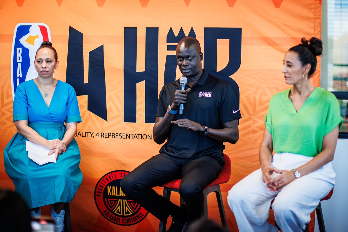 theBAL's tweet photo. Our first #BAL4HER Careers in Sports workshop was 🔥! 
45 young women and 20 current executives and professionals in sports & entertainment spent the day hearing from different industry and community experts, and discussing on deep levels about their professional and personal development before watching the Basketball Africa League Game. #theBAL #BAL4