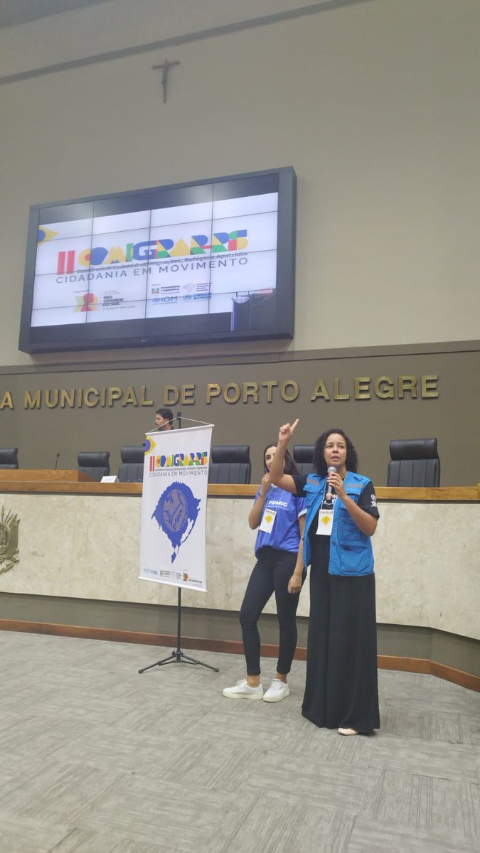ACNURBrasil's tweet photo. 📍 #COMIGRAR no #RS
No sábado, o ACNUR participou da 2ª Conferência Livre Local de Migrantes, Refugiados e Apátridas do Rio Grande do Sul. https://t.co/fJ7LJi86pR