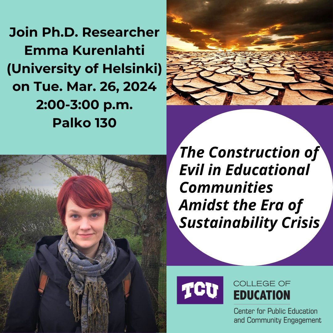 Please join us on March 26th at 2:00 pm for a talk by Emma Kurenlahti, of the University of Helsinki.