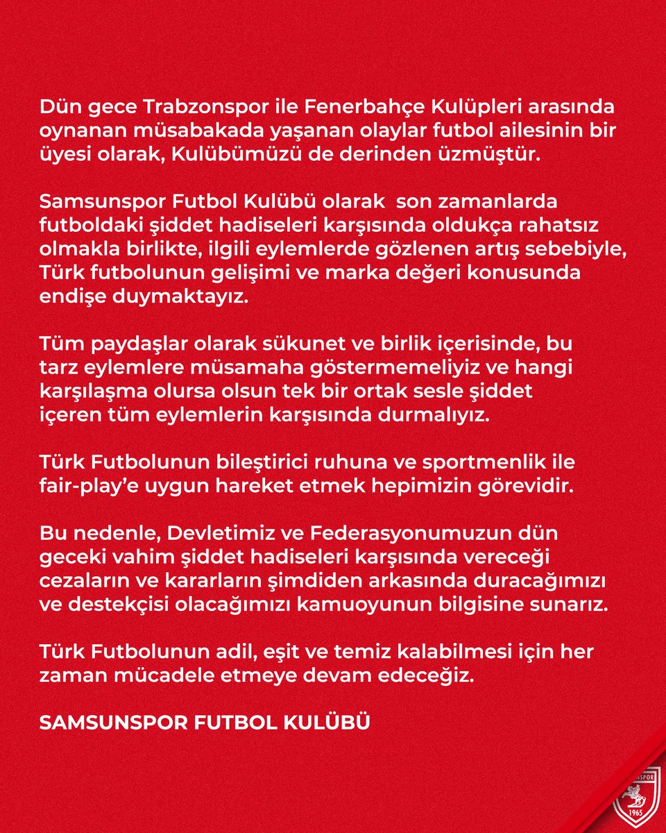 Samsunspor tweet picture