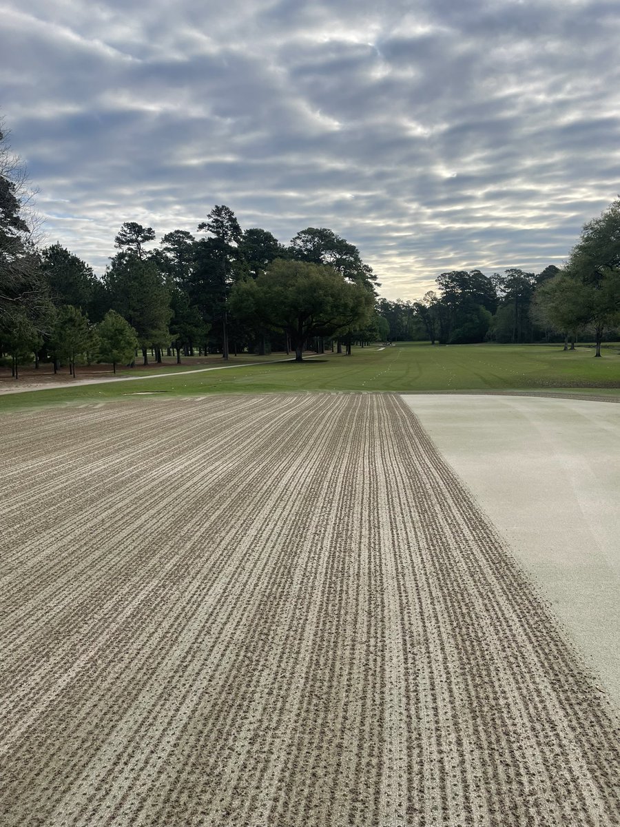 This staff did a great job getting our putting sufaces ready for the 2024 Green Beer Open. Our sites are know set on the 2024 Invitational but lets them breath this week.