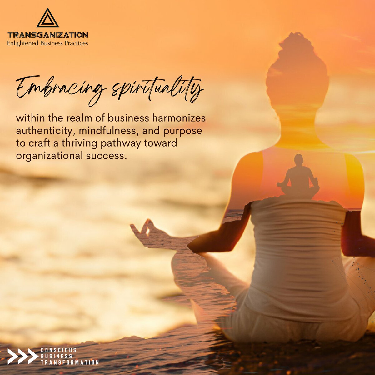 TransGanization's tweet image. Integrating spirituality into business aligns authenticity, mindfulness, and purpose, paving the way for organizational success.
.
#transganization
.
.
.
.
#consultancy #spiritualsuccess #innerstrength #businessgrowth #spiritualjourney #selfdiscovery #mindfulness