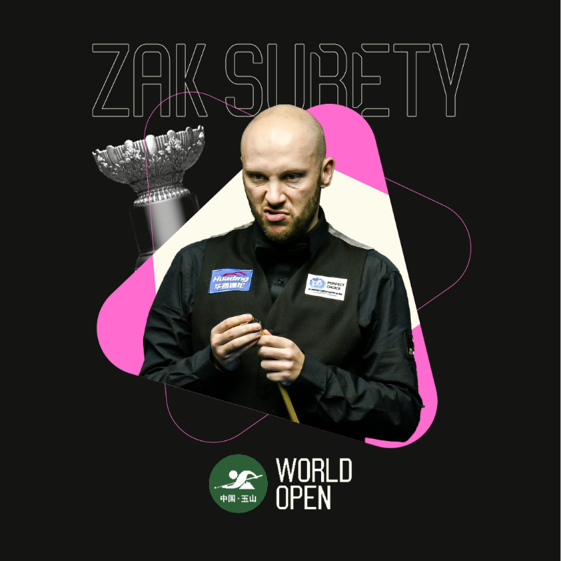 SURETY MAKES A MAX!! 😮

What a moment for Zak Surety who hits his first professional 147 against Ding Junhui in Yushan - he now trails the Dragon 4-3 in a race to five.

#WorldOpen <a href="/ZakSurety/">Zak Surety</a>