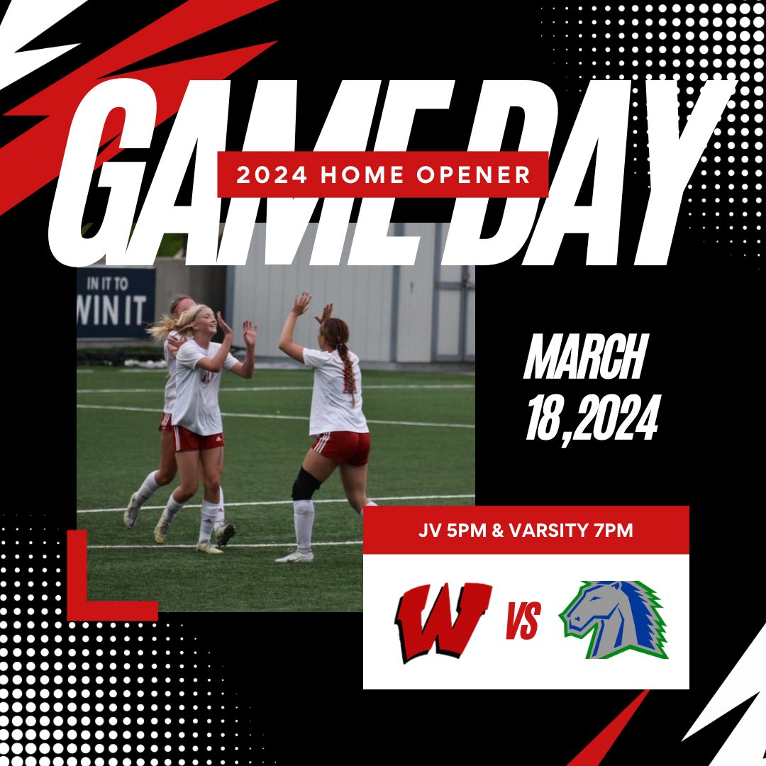2024 HOME Opener TONIGHT 👀

Warriors vs Millard North Mustangs 
JV 5PM
Varsity 7PM
📍Phelps Field 

Warriors. Together. 

#WeAreWestside #Relentless