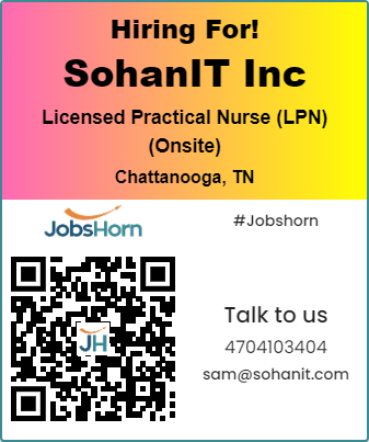 itgosev7's tweet photo. π¨ #jobalert
π #ApplyNow: https://t.co/nuiXBmEpzY
Sohanit Inc
#hiring for #Licensed_Practical_Nurse (#LPN)
Location: #Chattanooga , #Tennessee (Onsite)
Please Share your resume to sam@sohanit.com
#LPN #licensedpracticalnurse #nursing #healthcare #patientcare #compassion https://t.co/L1jGXvOQ6o