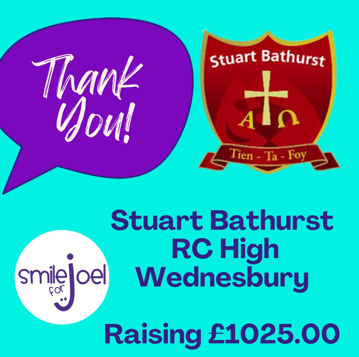 Thank you, to staff and pupils @stuartbathurst This donation will provide support to so many families across the U.K.